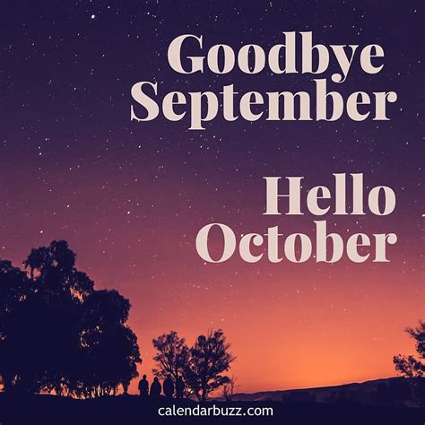 Goodbye September Hello October 2018 Last Day Of September Hd Phone