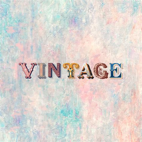 Vintage Word Victorian Style Typography Font Free Image By Rawpixel