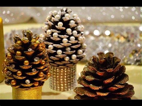 Diy Pine Cone Christmas Trees Miniature Christmas Tree