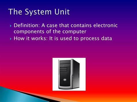 Ppt The System Unit Powerpoint Presentation Free Download Id3451917