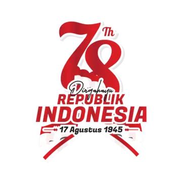 Hut Ri Th Happy Republik Indonesia Agustus Vektor Tapi Ri