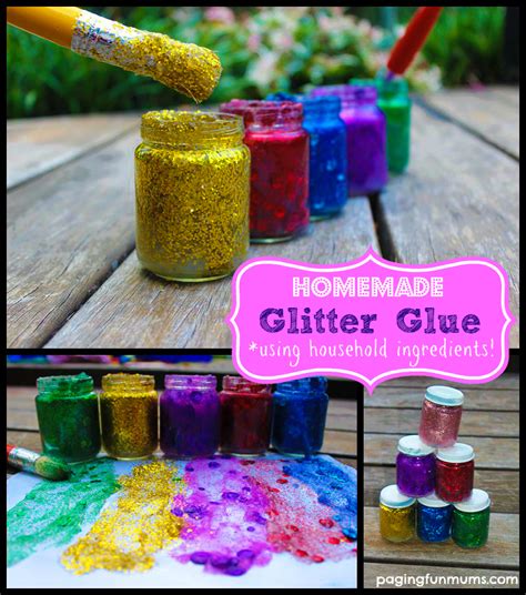 Homemade Glitter Glue