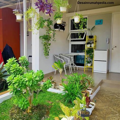 desain teras rumah minimalis  taman bunga  cantik