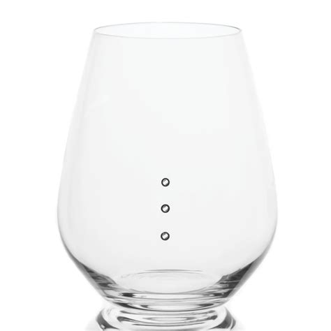 Premium Stemless Measuring Wine Glass