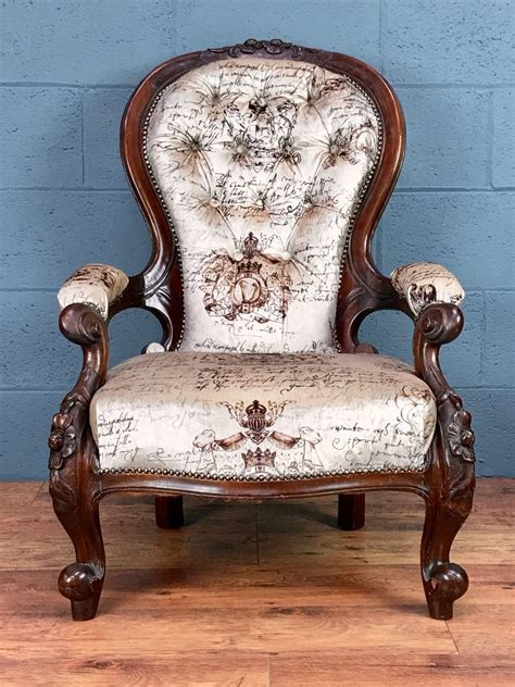 One of our favorite types of victorian accent chairs is the space savvy corner chair! Victorian Armchair — Walcot and Co | Victorian armchair ...