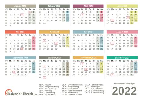 Kalender 2022 Mit Wochenanzeige Kalender April
