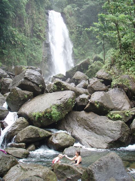 dominica trafalgar falls it s beautiful waterfall national parks sandy beaches