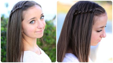 how to create a 4 strand waterfall braid cute girls hairstyles