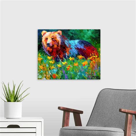 Wildflower Grizz Wall Art Canvas Prints Framed Prints Wall Peels