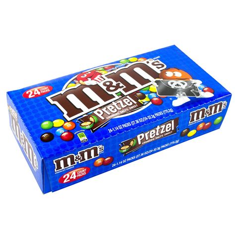 Mandms Chocolate Candy Pretzel 114oz 323g X 24 American Candy N