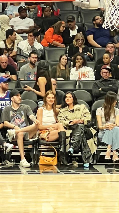 Kendall And Kylie Jenner Sit Courtside To Support Devin Booker At Suns