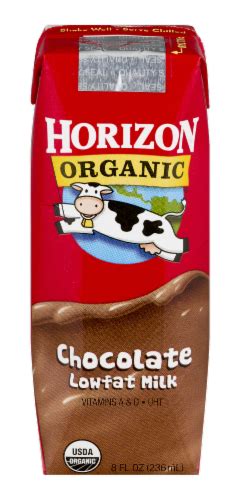 Horizon Organic Lowfat Chocolate Milk 8 Fl Oz Kroger