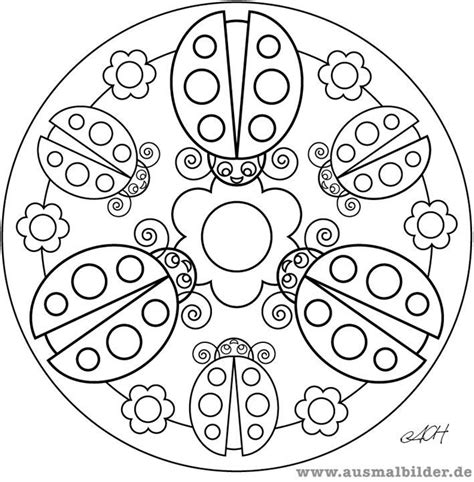 Pin Von Pai Auf Mandalas Intricate Marienk Fer Ausmalbild Mandala