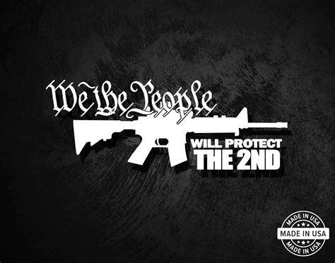 We The People 2a Decal American Die Cut Decals