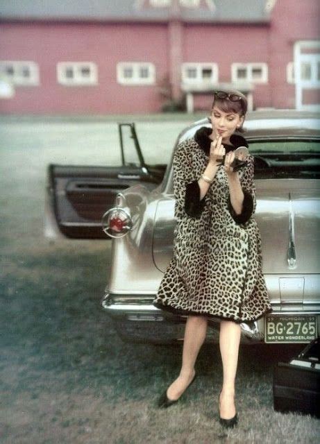 Colorful Vinatge Photos Of Beautiful Ladies In Their Coats In The 1950s
