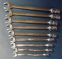 Snap On Combination Flex-Head / Open End 12-Point 7 Pc. Wrench Set ...