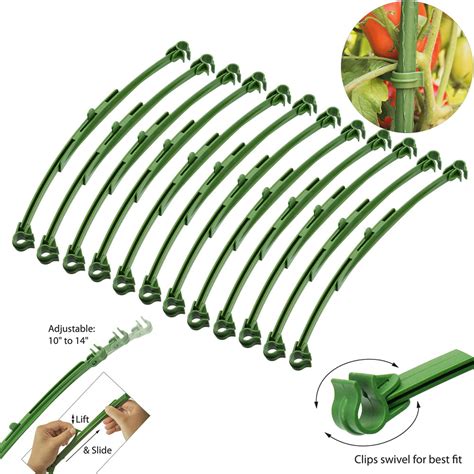Ludlz 12 Pcs Stake Arms For Tomato Cageexpandable Trellis Connectors