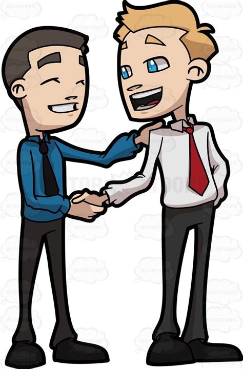 Two Business Friends Shaking The Hand Of Each Other