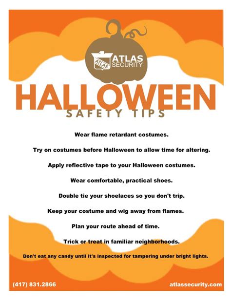 Halloween Safety Tips 2017 Atlas Security