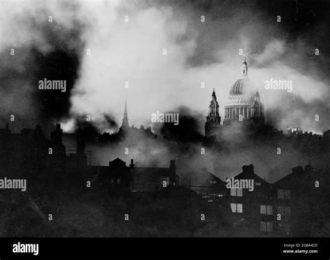 London England Uk December 1940 St Pauls Cathedral In London