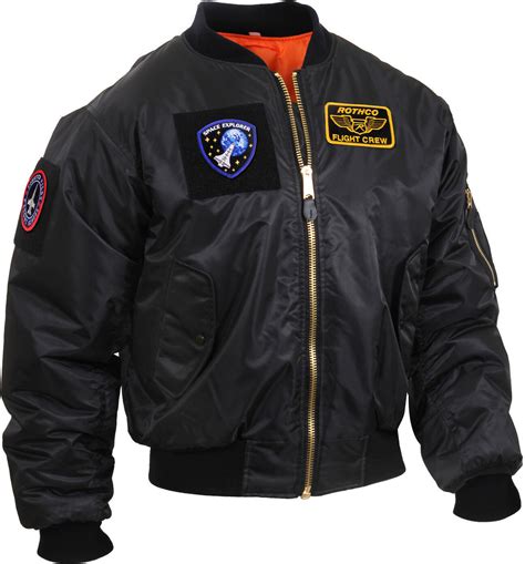 Mens Military Air Force Style Ma 1 Flight Jacket With 5 Removable