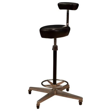 Recommended for anyone under 6' tall, who doesn't mind a chair with a low seat back, assuming the price doesn't scare you off. Herman Miller George Nelson Leather Drafting Stool at 1stdibs