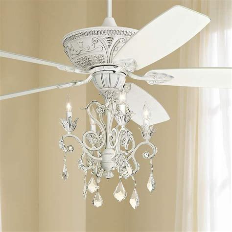 This ranier light ceiling fan boasts timeless good looks with its elegantly designed crystal light kit and. 60" Casa Montego™ Rubbed White Chandelier Ceiling Fan ...