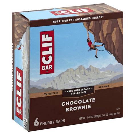 Clif Bar 6 Count Chocolate Brownie Energy Bars 054860 Blains Farm