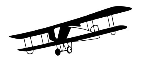 Free Biplane Silhouette Download Free Biplane Silhouette Png Images