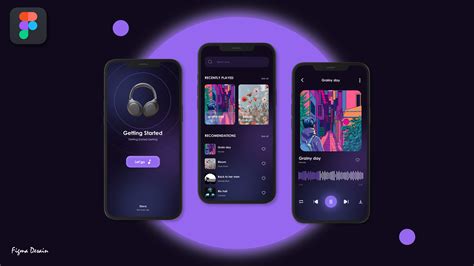 Modern Music App Ui Design Figma