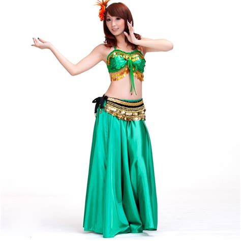 2018 Belly Dancing Clothes Oriental Dance Outfits Sexy Satin Belly Dance Beaded Costume Top Belt