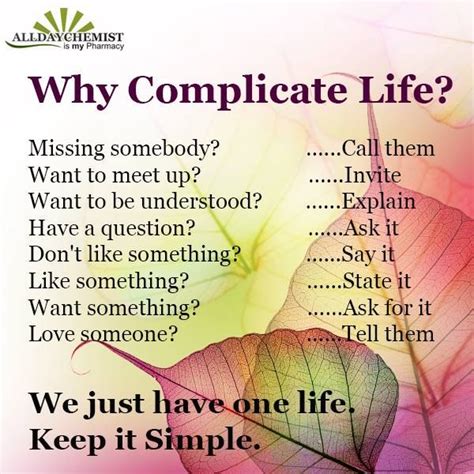 Life Is Simple Dont Make It Complicated Just Follow These Steps