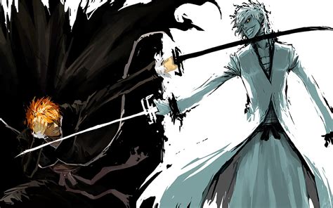 Kurosaki Ichigo Bleach Anime Hollow Fighting Sketches Yin And