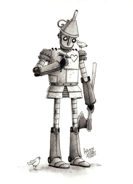 Tin Man Wizard Of Oz Lion Tin Man Man Illustration