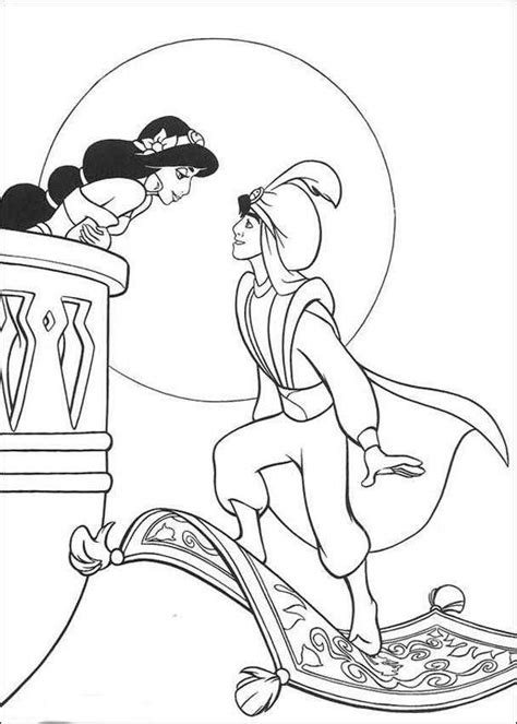 Coloring Pages Printable Aladdin Coloring Pages For Little Kids