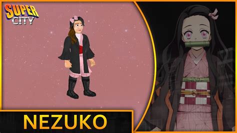 How To Create Nezuko Kamado Demon Slayer In Super City Youtube