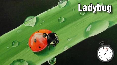 Still Life Painting Tutorial How To Paint Insects Ladybug Time