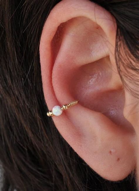 Conch Piercing Orbital Conch Earring 20 18g Conch Hoop Etsy Earings