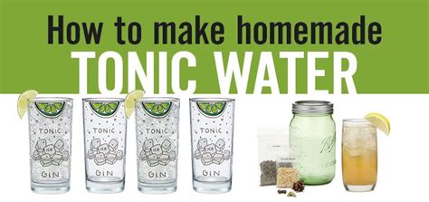 How To Make Tonic Water Homemade Tonic Water Recipe Tonic Water
