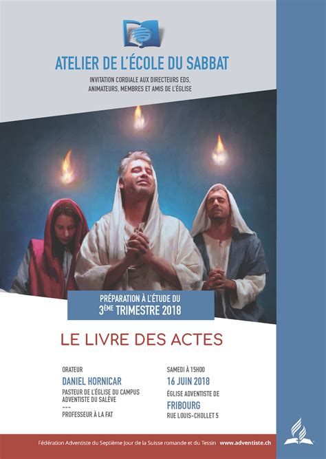 Atelier De Lecole Du Sabbat Le Livre Des Actes Des Apôtres Adventiste Magazine