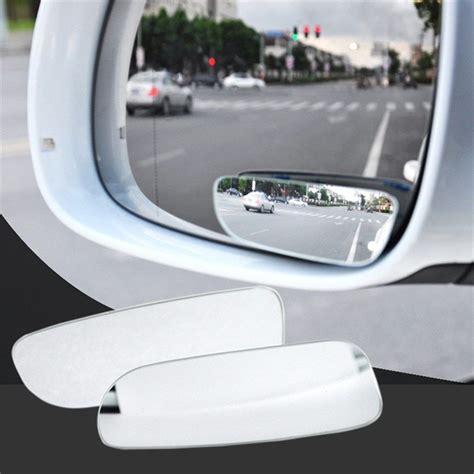 2pcs 360° Wide Mirror Angle Convex Car Auto Blind Spot Stick On Side View Shopee Singapore