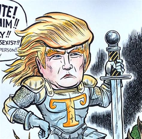 Donald Trump Dragon Slayer Political Correctness Cartoon