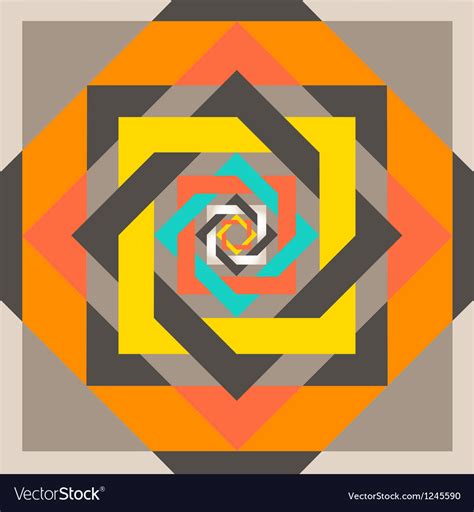 Geometrical Design A Square In A Square Royalty Free Vector