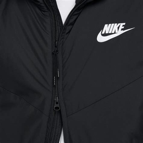 Nike Sportswear Synthetic Fill Hooded Jacket In Black For Men Lyst