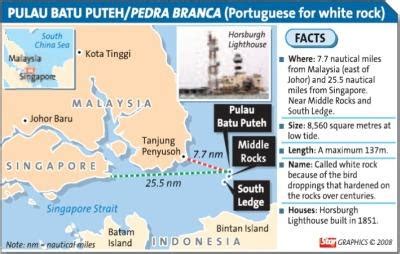 Pedra branca to odległa wyspa, a zarazem najbardziej wysunięty na wschód punkt singapuru. An island for Singapore, rocks for Malaysia - Amazing ...
