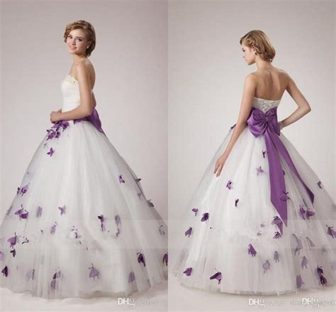 This is a custom made dress even if standard size. wedding dresses with purple accents 42 with wedding ...