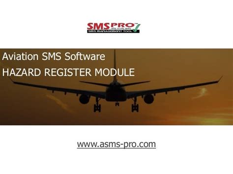 Hazard Register Aviation Sms Software Modules For Airlines And Airports