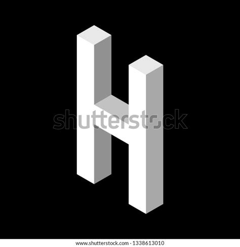 3d Letter H Logo Icon Design Stock Vector Royalty Free 1338613010