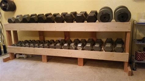 Interested in building a diy dumbbell rack? DIY dumbbell rack | Home gym decor, Diy gym