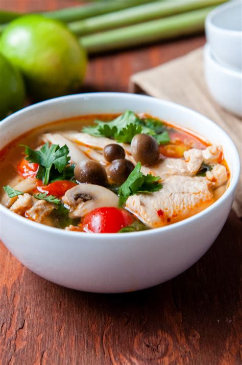 Chicken tom yum soup is a fragrant thai soup, based on a spicy, clear chicken broth. Hot and Sour Chicken Soup | Tom Yum Gai | ต้มยำไก่ ...